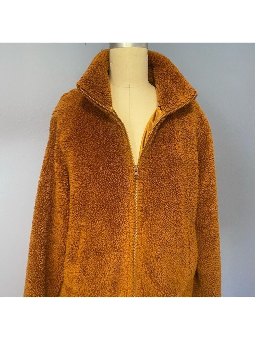 | J. Crew– Teddy Fleece Jacket Size Medium - Picture 4 of 9